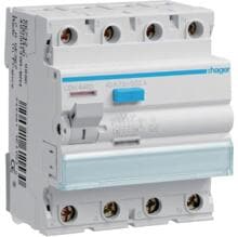 Hager CDH440D Fehlerstromschutzschalter, FI-Schalter 4 polig 6kA 40A 30mA Typ A HI stoßstromfest