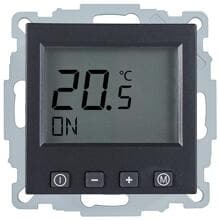 Halmburger EFD-55 (ant/GI/BE/ME) Fußbodensregler, 230V, mit beleuchtetem Display, anthrazit