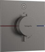 hansgrohe ShowerSelect Comfort E Thermostat Unterputz für 1 Funktion, Metall, 20,3 l/min, Brushed Black Chrome (15571340)
