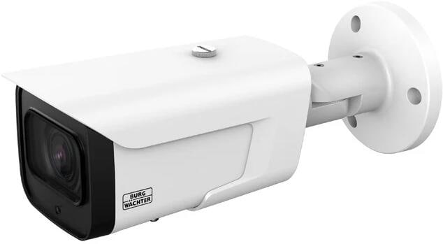 Burg Guard BWNC-831FBIA 8MP IP IR Bulletkamera mit AI Videoanalyse, H.265(+), 120dB TrueWDR, 2.7-13.5mm mot. Objektiv, IP67,PoE, weiß (500377)