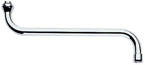 GROHE S-Auslauf, für Küchen-Wandbatterien, 1/2"", Bogenauslauf, Ausladung 301 m, chrom (13017000)