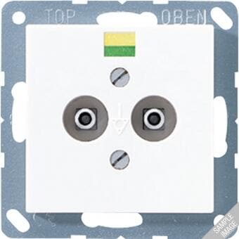 Potentialausgleich - Steckdose, cremeweiß, JUNG A565-2
