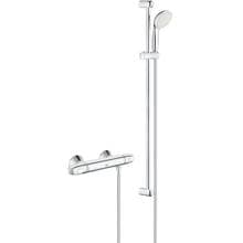 GROHE Grohtherm 1000 Thermostat-Brausebatterie, Wandmontage, mit Brausestangenset 900mm, Professional Edition, chrom (34824004)