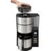 Melitta AromaFresh Therm 1021-12 Kaffeemaschine mit Mahlwerk, 1100W, 1,25l, 10 Tassen, schwarz-edelstahl