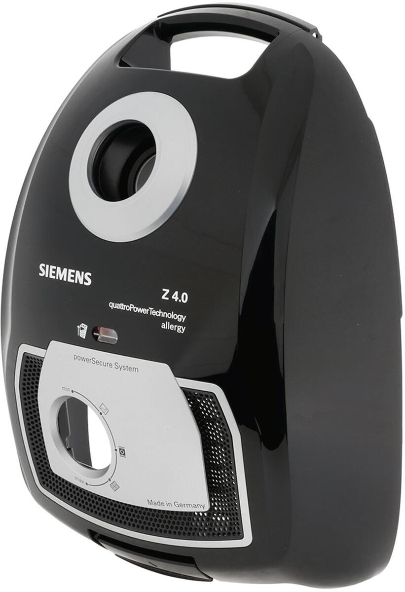 Bosch Siemens 11004280 Deckel, f.Staubraum m.FWA orange,Stutzenring-white alu,Blende,Gitter, SCHWARZ;SIEMENS Z4.0 quattroPower Technology allergy