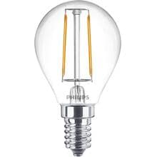 Philips Classic LED Lampe in Tropfenform, E14, 2W, 250lm, 2700K, klar (929001238695)