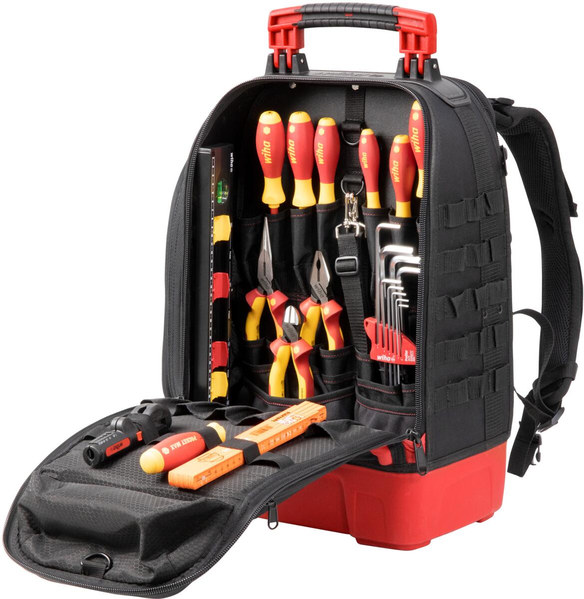 Wiha 930030602 Werkzeugrucksack electric, 27-teilig bestückt (45528)