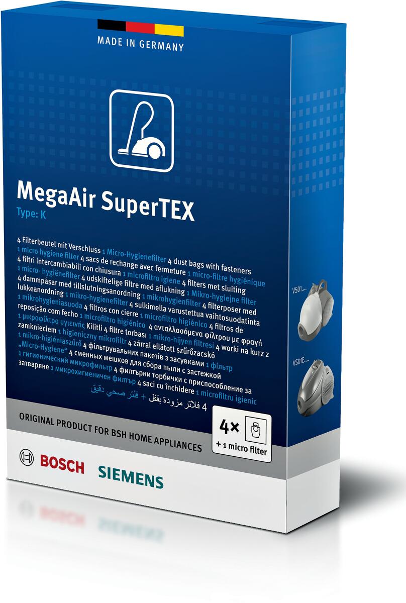 Bosch Siemens 00468265 Staubsaugerbeutel, Typ K