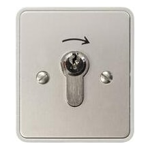 Kaiser Nienhaus 322610 1-seitiger Schalter Aufputz Schlüsselschalter, Schlüssel eingeschaltet abziehbar, Schutzart IP55