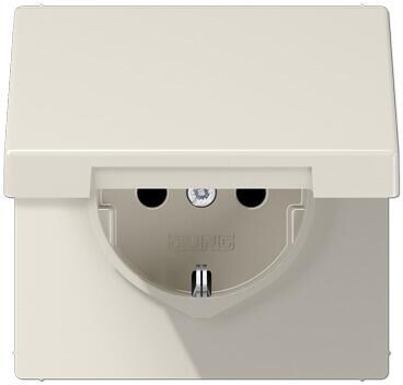 Jung LS1520BFKL SCHUKO -Steckdose, Klappdeckel, weiß