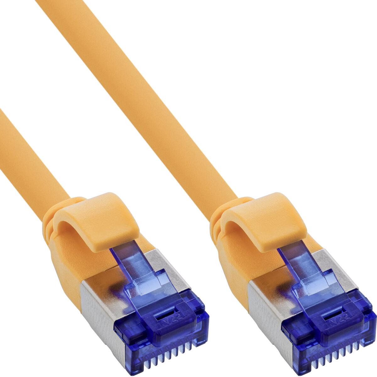 InLine Patchkabel Slim, Cat.6A, S/FTP, TPE (LSZH) flexibel, PoE, gelb, 20m (74920Y)