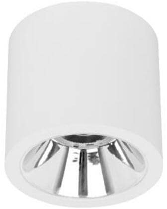 Brumberg APOLLO MINI LED-Anbaudownlight, 3000 K, 1408 lm, 10,5 W, 55°, Reflektor silber/hochglänzend, DALI , rund, weiß (42612173DA)
