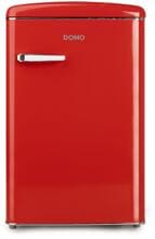 DOMO DO91703R Stand Retro Kühlschrank, 54,5 cm breit, 120 L, rot