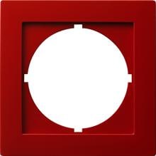 Zwischenplatte mit rundem Ausschnitt für Geräte mit Abdeckung (50 x 50 mm), S-Color, Rot, Gira 028143