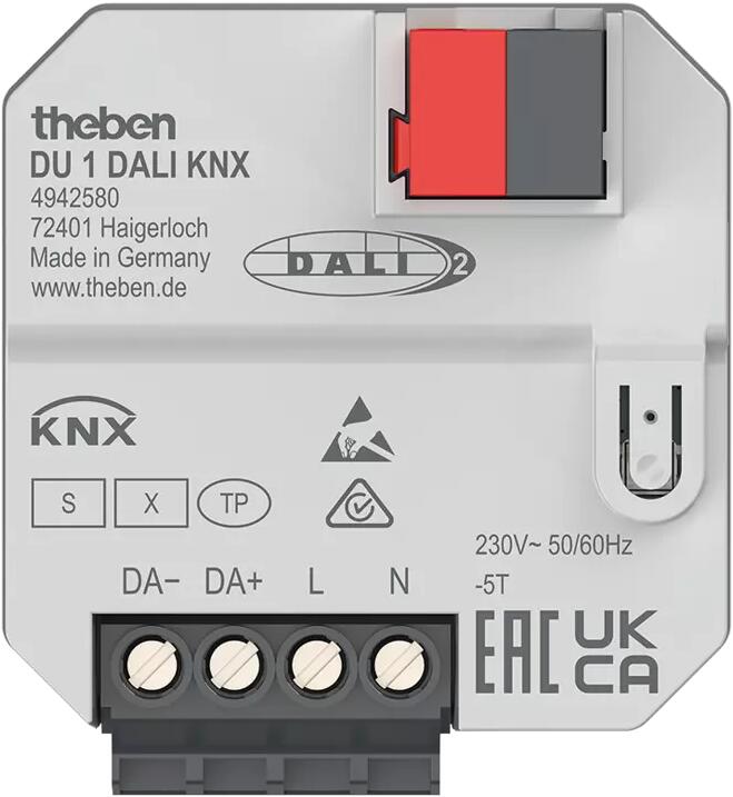 Theben DU 1 DALI KNX DALI-Aktor 2-fach, Unterputz, Binäreingang 4942580 ...