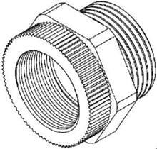 Kleinhuis Adapter, Gewinde Pg 11 außen, Gewinde M16 innen, Kunststoff PA, RAL 7035, lichtgrau, 50 Stck. (1897P11M16)