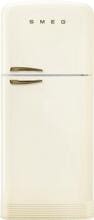 Smeg FAB50RCRB5 50"s Style Retro Stand Kühl-/Gefrierkombination, 80 cm breit, NoFrost, Rechtsanschlag, creme
