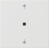 Gira 538203 System 3000 Bedienaufsatz BT Pfeilsymbole System 55, Reinweiß glänzend