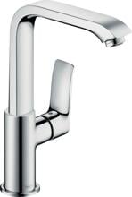 hansgrohe Metris Einhebel-Waschtischarmatur 230 mit Push-Open Ablaufgarnitur, Messing, 5 l/min, Chrom (31187000)