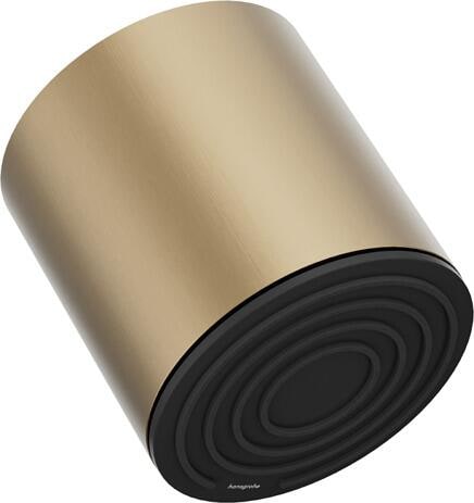 hansgrohe Pulsify S Duschkopf 105 1 Strahlart wassersparend+, Kunststoff, 6 l/min, 105 mm, Brushed Bronze, (24132140)