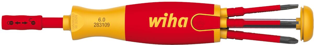 Wiha 2831-09023 LiftUp Schraubendreher mit Bit Magazin