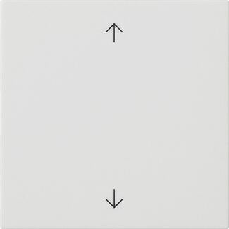 Gira 536127 System 3000 Bedienaufsatz Pfeilsymbole, System 55, reinweiß seidenmatt