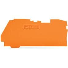 Wago 2106-1292 Abschluss- und Zwischenplatte, 2-Leiter, 1mm dick, orange