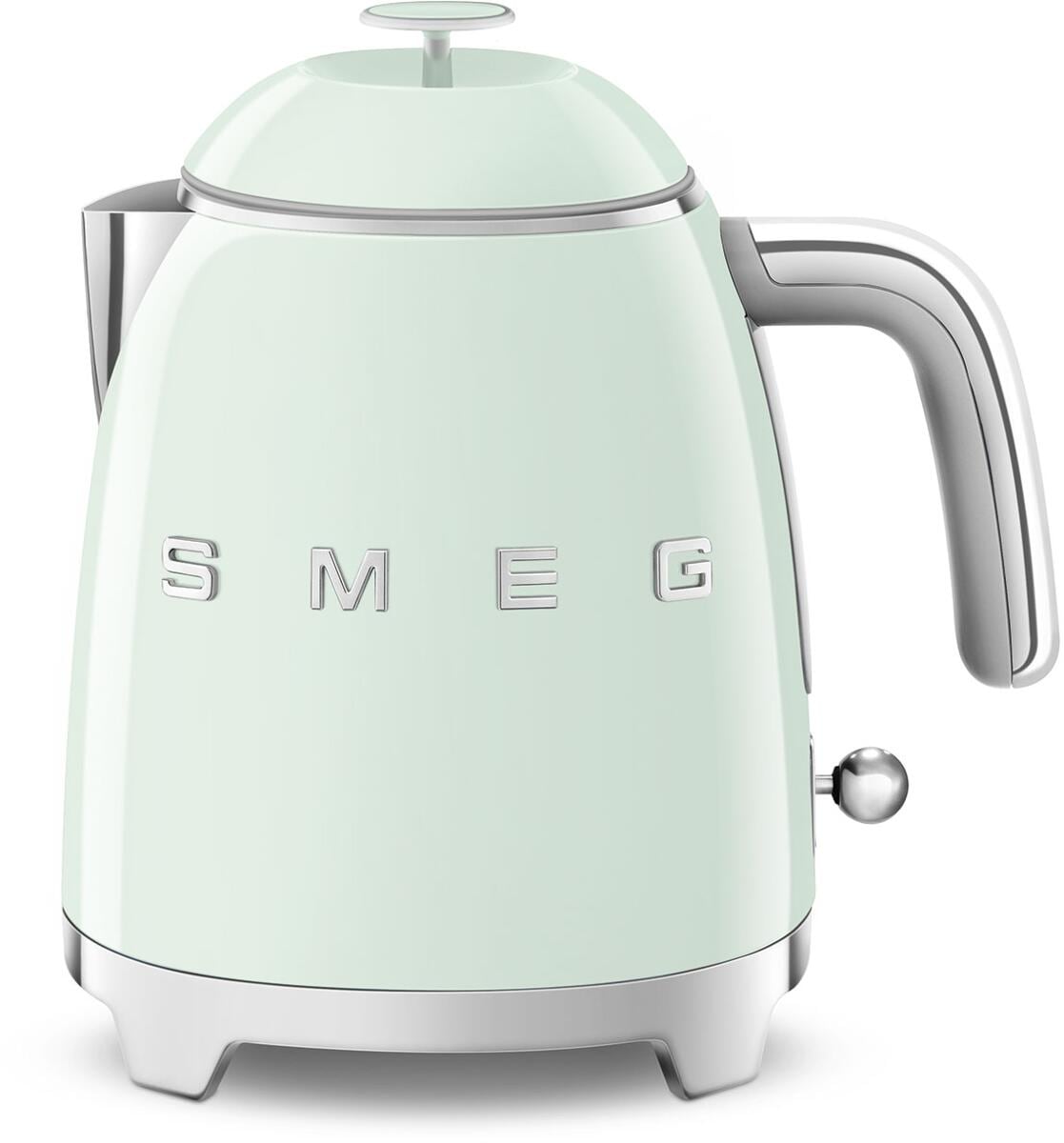 Smeg KLF05PGEU 50"s Style Mini-Wasserkocher, 1400W, 0,8 L, Pastellgrün