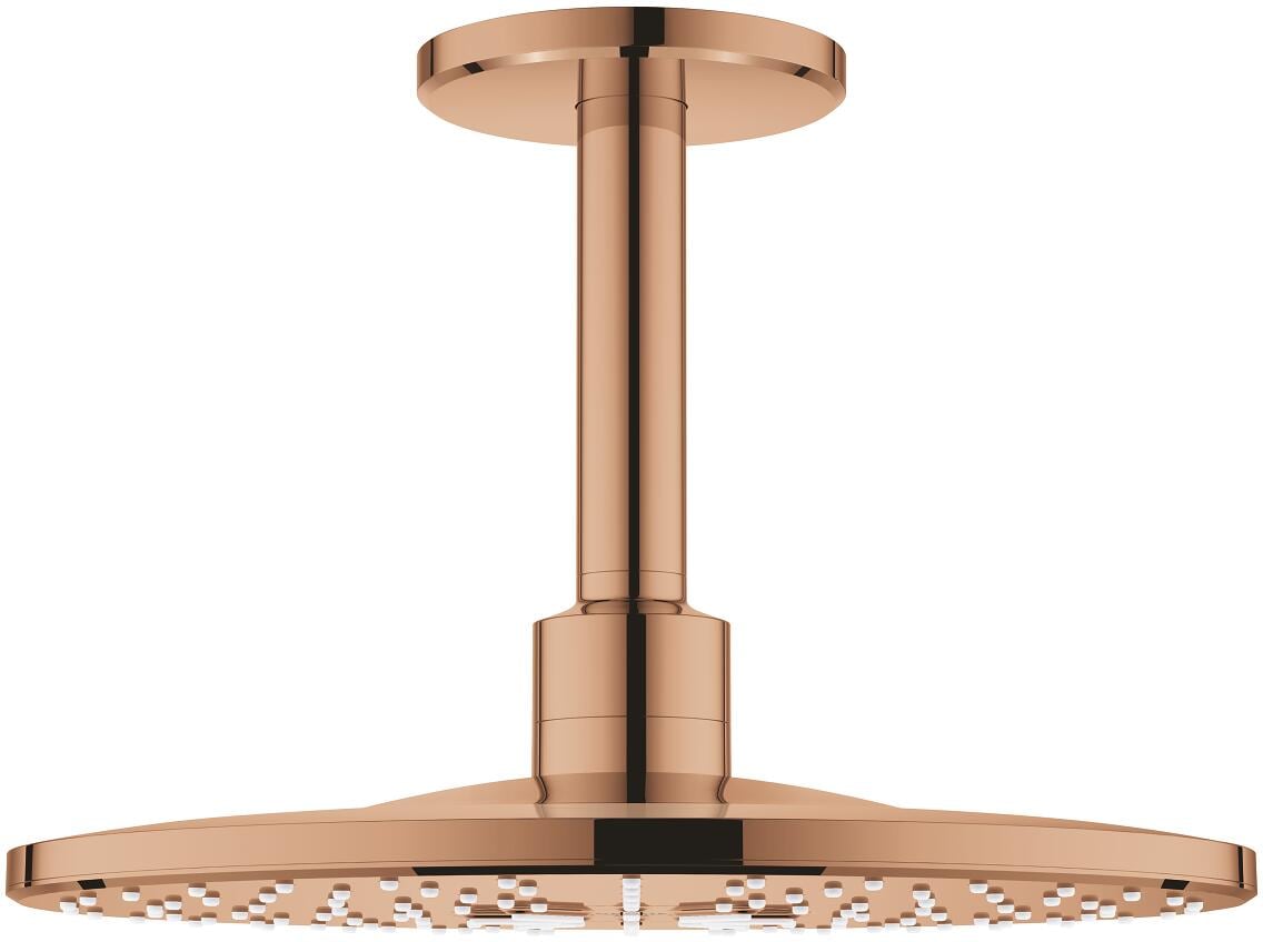 GROHE Rainshower Smartactive 310 Kopfbrauseset, Deckenauslass 142mm, 2 Strahlarten, warm sunset (26477DA0)
