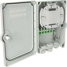 Kaiser Kompakt Gebäudeverteiler, Gf-GV, 24 Fasern, CSS, 6 LC/APC QD, IP55 (AT29236)