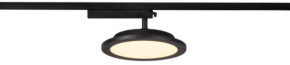 SLV PANEL TRACK round 1 Phasen Spot, 200mm, schwarz, 18W, 3000K (1004935)