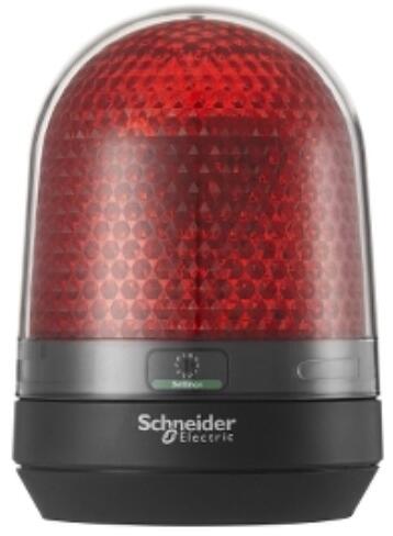 Schneider Electric Drehspiegelleuchte, Harmony XVR, 100mm, rot, integrierte LEDs, ohne Buzzer, 12-24V DC (XVR3B04)