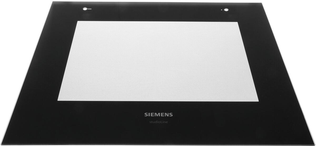 Bosch Siemens 00778989 Frontglasscheibe, schwarz, komplett geklebt, Studio Line