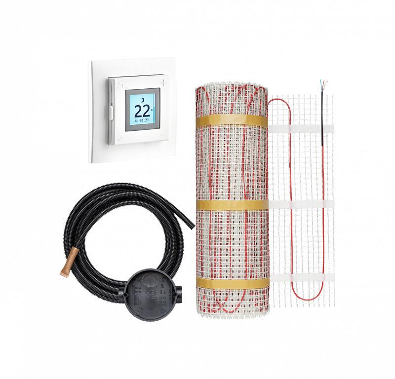 Dimplex DCF160S-260W-SET Dünnbett-Heizmatten COMFORT FLOOR, 260W, 1,6m², mit Thermostat DTB 2R