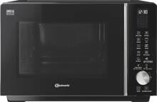 Bauknecht MF 255 B Stand Mikrowelle, 49 cm breit, 800 W, 25 L, Grill, 6 Leistungsstufen, schwarz