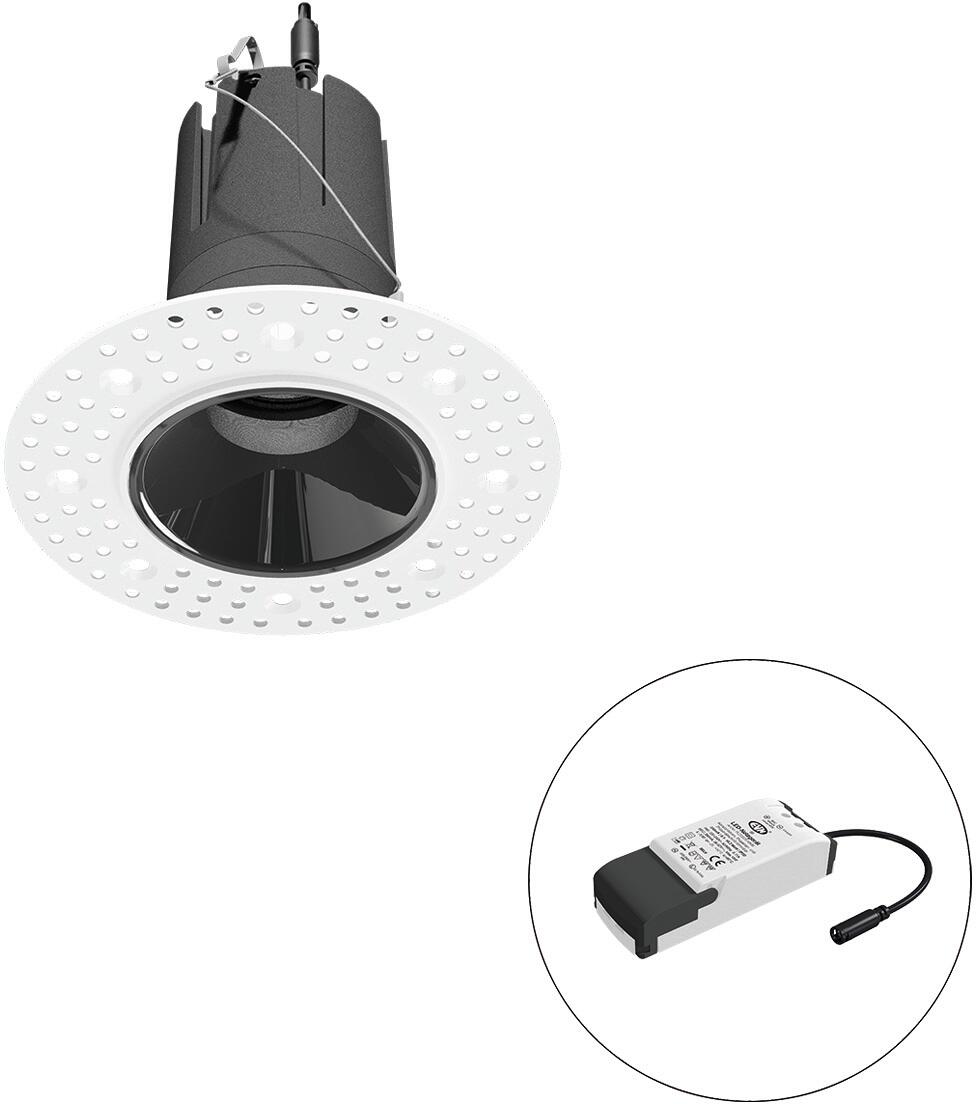 EVN SELECTO LED Deckeneinbau, rund, drehbar, IP20, 220-240V/AC, 13W, 3000K, 1517lm, inkl. Netzgerät, Phase, Reflektor schwarz/hochglänzend, 2.137,00cd