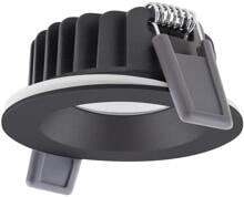LEDVANCE Spot Air FIX P 6W 927 PS DIM, Einbaustrahler, feststehend, IP65, 2700K, warmweiß, schwarz (4099854000188)