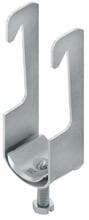 Niedax BW 50 Bügelschelle, mit Stahldruckwanne, für Winkeleisen 40x40x4-6 mm, für 1 Kabel, Ø 46-50 mm, Stahl, feuerverzinkt