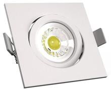 Ledxon EBS-SBQ-6-830-40W-S Einbau-Strahler, schwenkbar, quadratisch, 6W, 610lm, 3K, 40°, weiß (7008231)