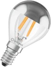 LEDVANCE LED Classic P 31 Filament Mirror P 4W 827, E14, 350lm, Miniball, mit Spiegel, silber (4099854070037)