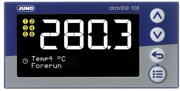 Jumo diraVIEW Digitalanzeiger für Schalttafeleinbau, 96x48 mm, AC 110 bis 240 V, 1 Analogausgang (00694787)