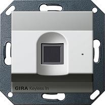 Gira 2617600 Gira Keyless In Fingerprint-Leseeinheit, System 55, edelstahl (lackiert)