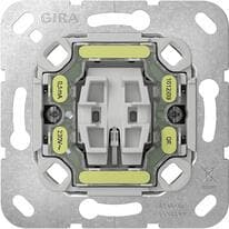 Gira 311200 Wipp-Kontrollschalter Einsatz mit Befestigungskrallen, 2-polig, 10 AX, 250 V, LED