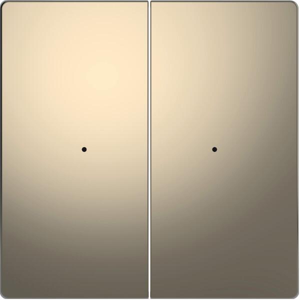 Merten MEG5220-6050 Wippen für Taster-Modul, System Design, 2fach, Nickelmetallic