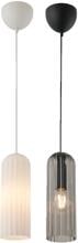 Nordlux Miella Pendelleuchte, geripptes Glas, E27, IP20, dimmbar
