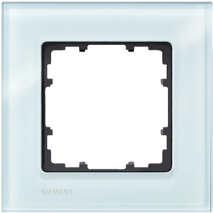 Siemens DELTA miro Rahmen 1-fach, Echtmaterial Glas, 90x90mm (5TG1201)
