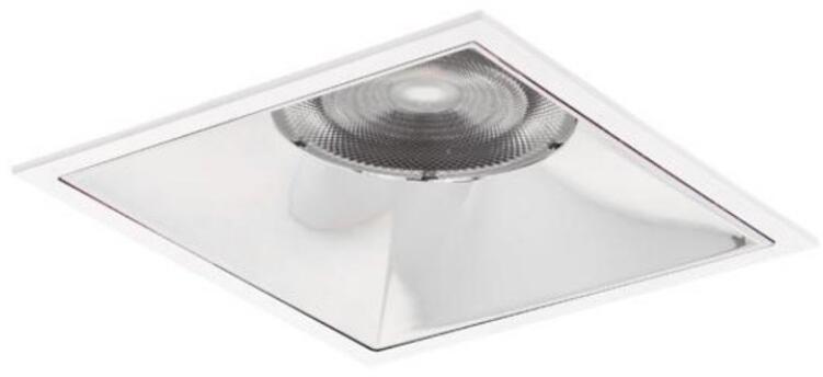 Brumberg Apollo Mega LED-Einbaudownlight, 230 V AC, 50 Hz, 3.500 K, 24,5 W, 55°, CRI > 90, quadratisch, weiß (40645175DA)