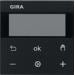 Gira 5394005 System 3000 Raumtemperaturregler BT, System 55, schwarz matt