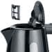 Severin WK 3410 Wasserkocher, 2200W, 1l, Kalkfilter, Dampfstopp-Automatik, Überhitzungsschutz, schwarz