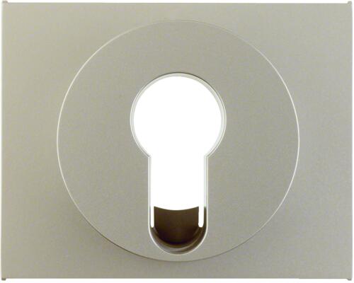 Berker 15057004 Zentralstück für Schlüsselschalter/-taster, K.5, edelstahl matt, lackiert